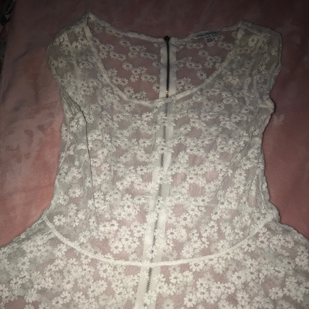 American Eagle sheer lace top